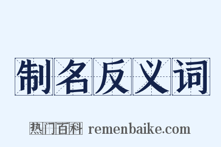 制名反义词是什么意思的图片